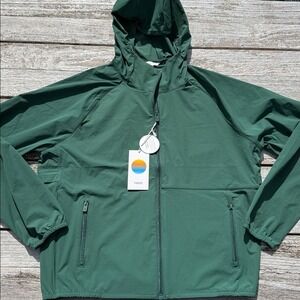 Vuori Women's Renew Trainer Shell jacket Viridian green size XL NWT